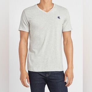 Express White V-Neck Tee